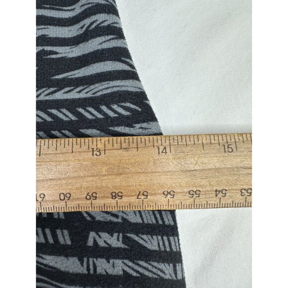 Lululemon Wunder Under Full-On Luon‎ Roll Down Pants size 6 Black/Grey - Picture 4 of 6